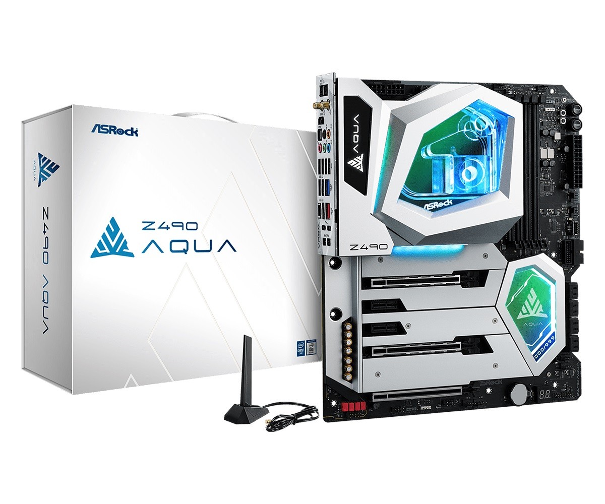 Płyta główna Z490 AQUA s1200 eATX 4DDR4 HDMI USB3.2 M.2 eATX