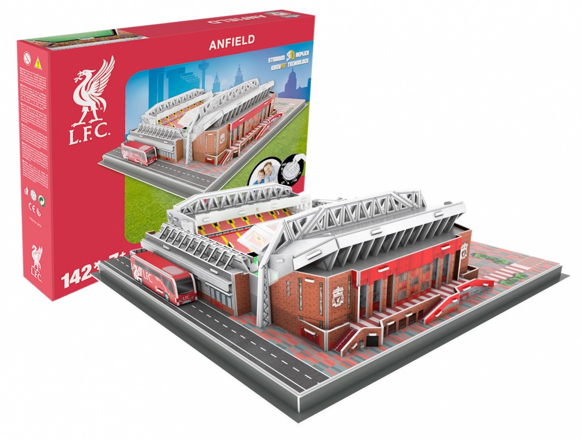 Puzzle 3D Stadion Anfield 142 elementy Nanostad 