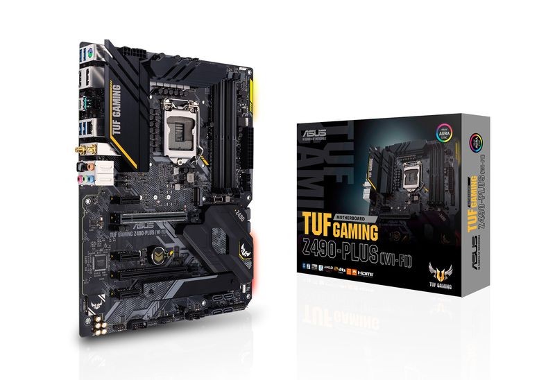 Płyta główna UF GAMING Z490-PLUS (WI-FI) s1200 4DDR4 DP/HDMI M.2 ATX