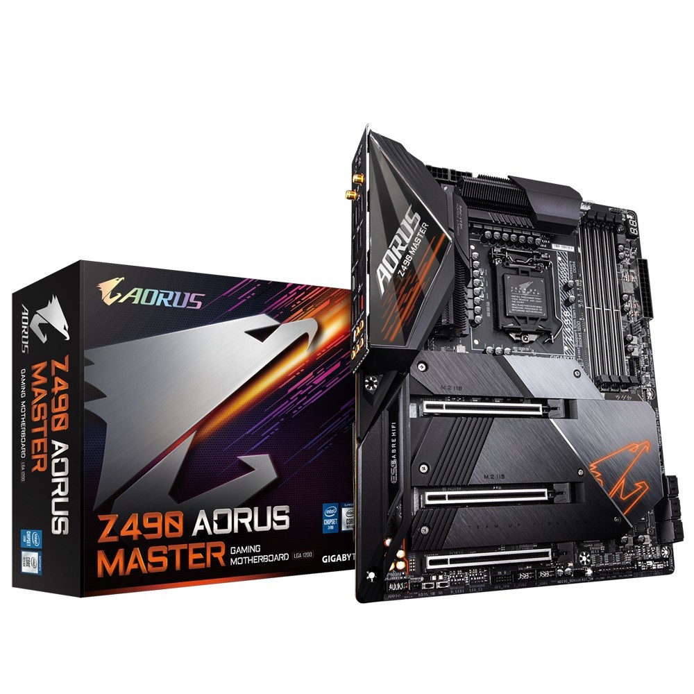 Płyta główna Z490 AORUS MASTER s1200 4DDR4 HDMI USB-C M.2 ATX