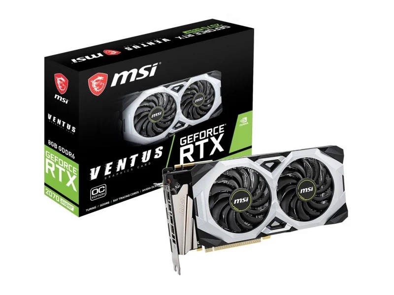 Karta graficzna GeForce RTX 2070SUPER VENTUS GP oc 8GB GDDR6 256bit 3DP 