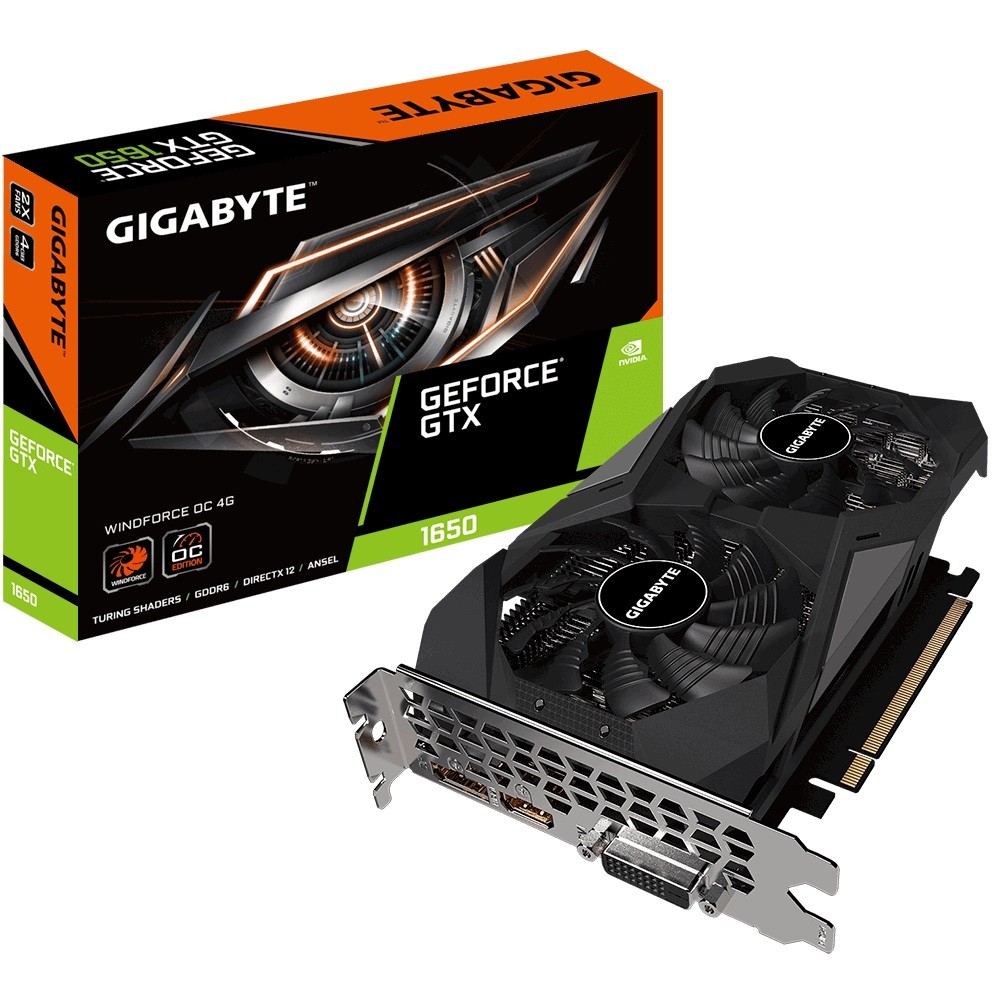 Karta graficzna GTX 1650 D6 WF OC 4GB 128BIT GDDR6 HDMI/DP/DVI