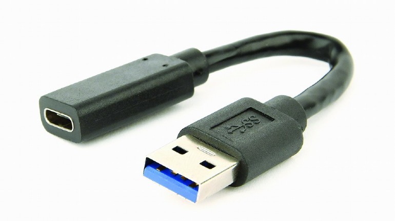 Adapter USB 3.1 A męski do USB C żeński 10 cm 