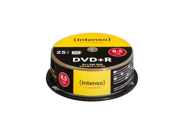 Płyty DVD+R 8x 8,5GB Double Layer (25 Cake)