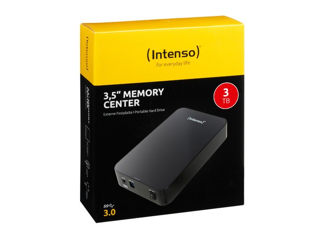 3TB 3,5 HDD USB 3.0 MEMORYCENTER Black 