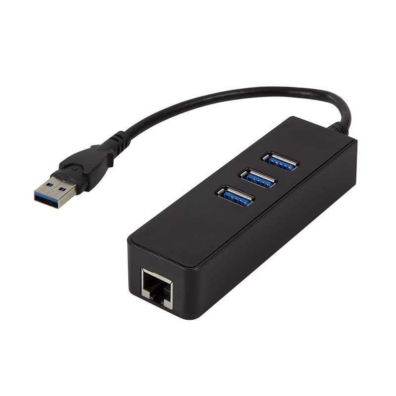 Adapter Gigabit Ethernet do USB 3.0 z hubem USB 3.0 