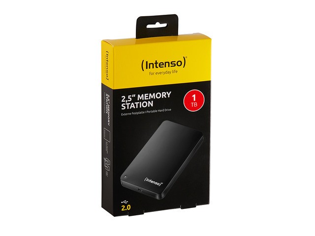 USB zewnętrzny 1TB 2,5 HDD  MEMORYSTATION BLACK