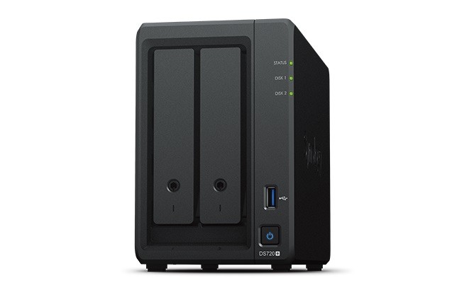 Serwer NAS DS720+ 2x0HDD 2GB DDR4 2,7Ghz 2xRJ45 2xUSB3.0 eSATA 