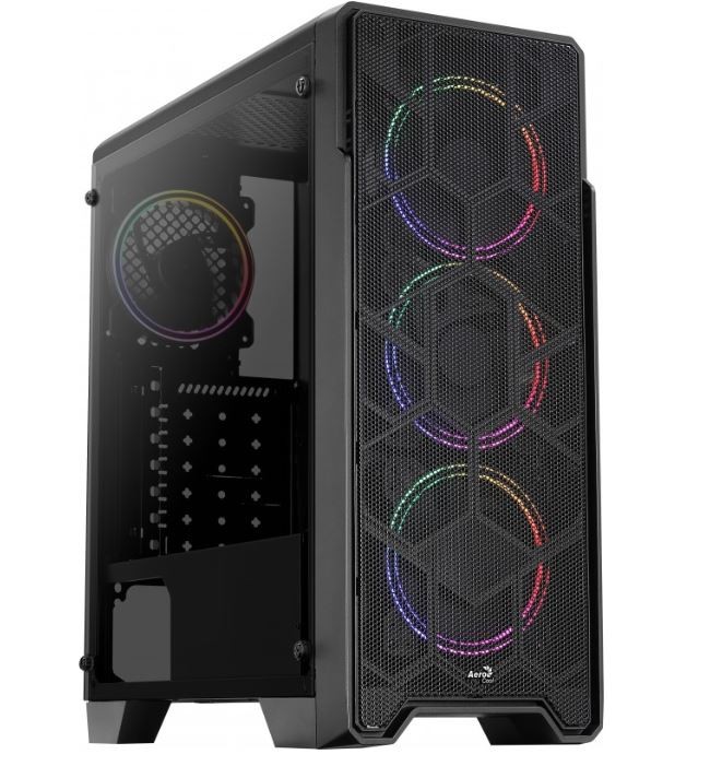 Obudowa Aerocool ORE TEMPERED GLASS RGB BLACK 