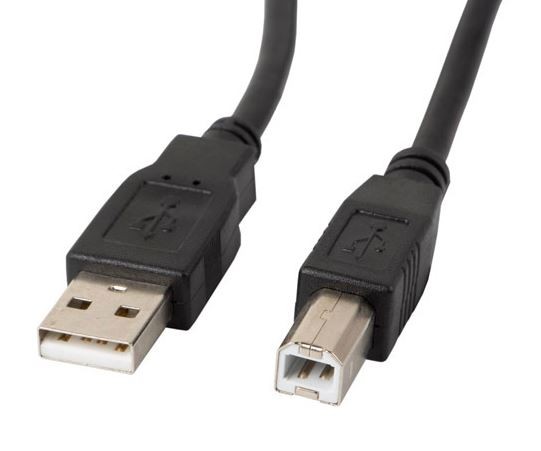 Kabel USB-A(M)->USB-B(M) 2.0 1.0M CZARNY FERRYT