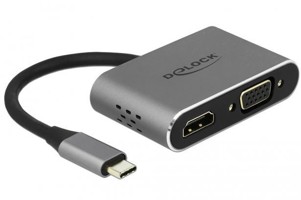 Replikator portów USB-C -> HDMI, VGA, USB 3.0, PD 2.0, USB-C     mikro 