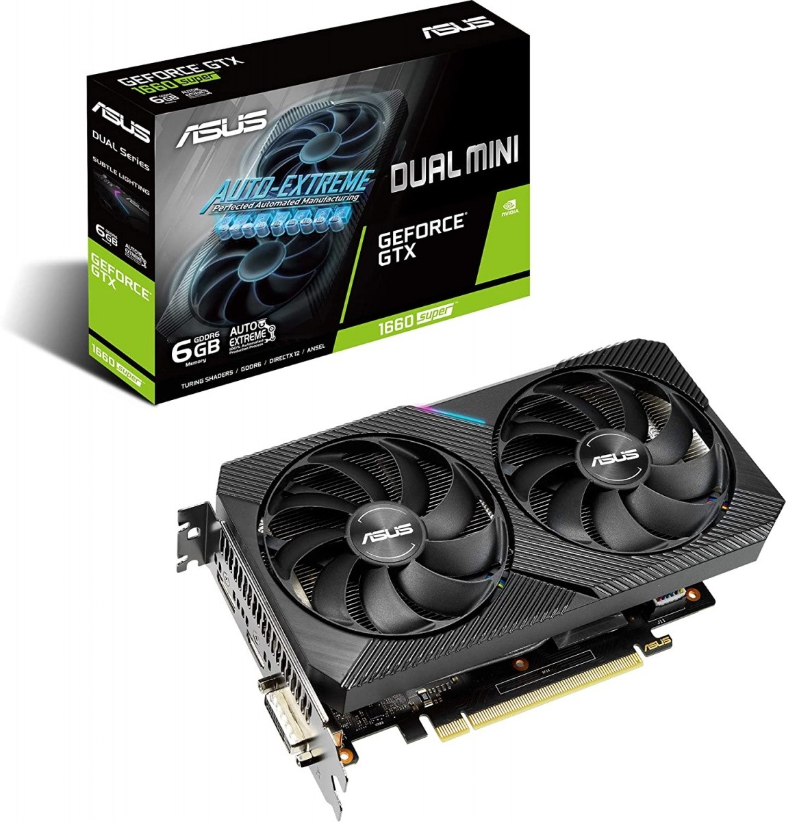 Karta graficzna Dual GTX1660 S min C 6GB GDDR6 192BIT DVI