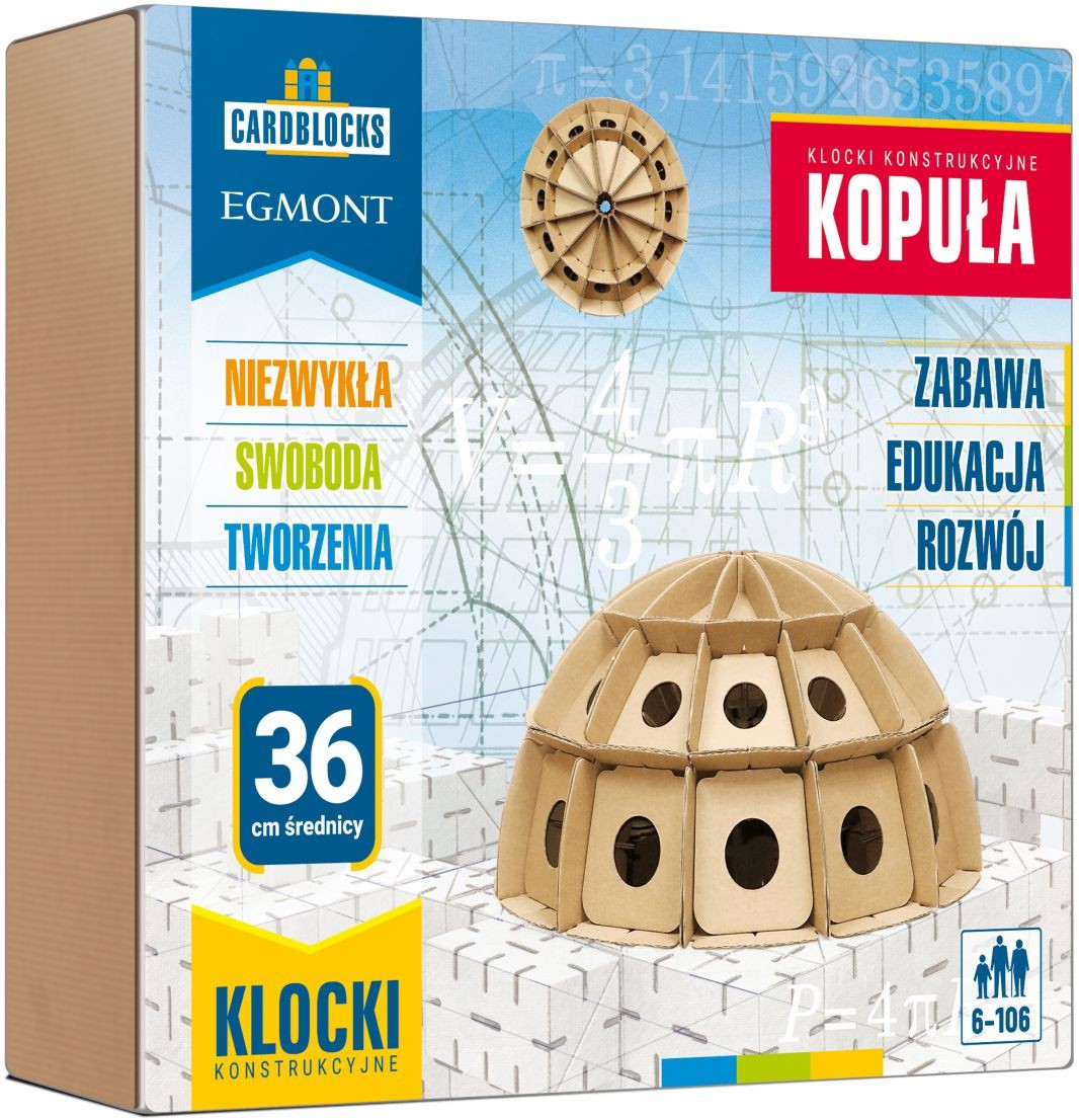 Kartonowe klocki konstrukcyjne Kopuła Cardblocks