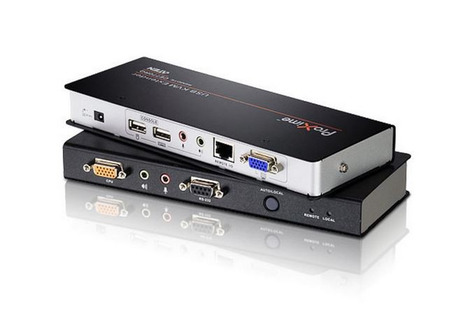 Przełącznik USB VGA/Audio Cat5 KVM Ext 1280x1024@300 CE770