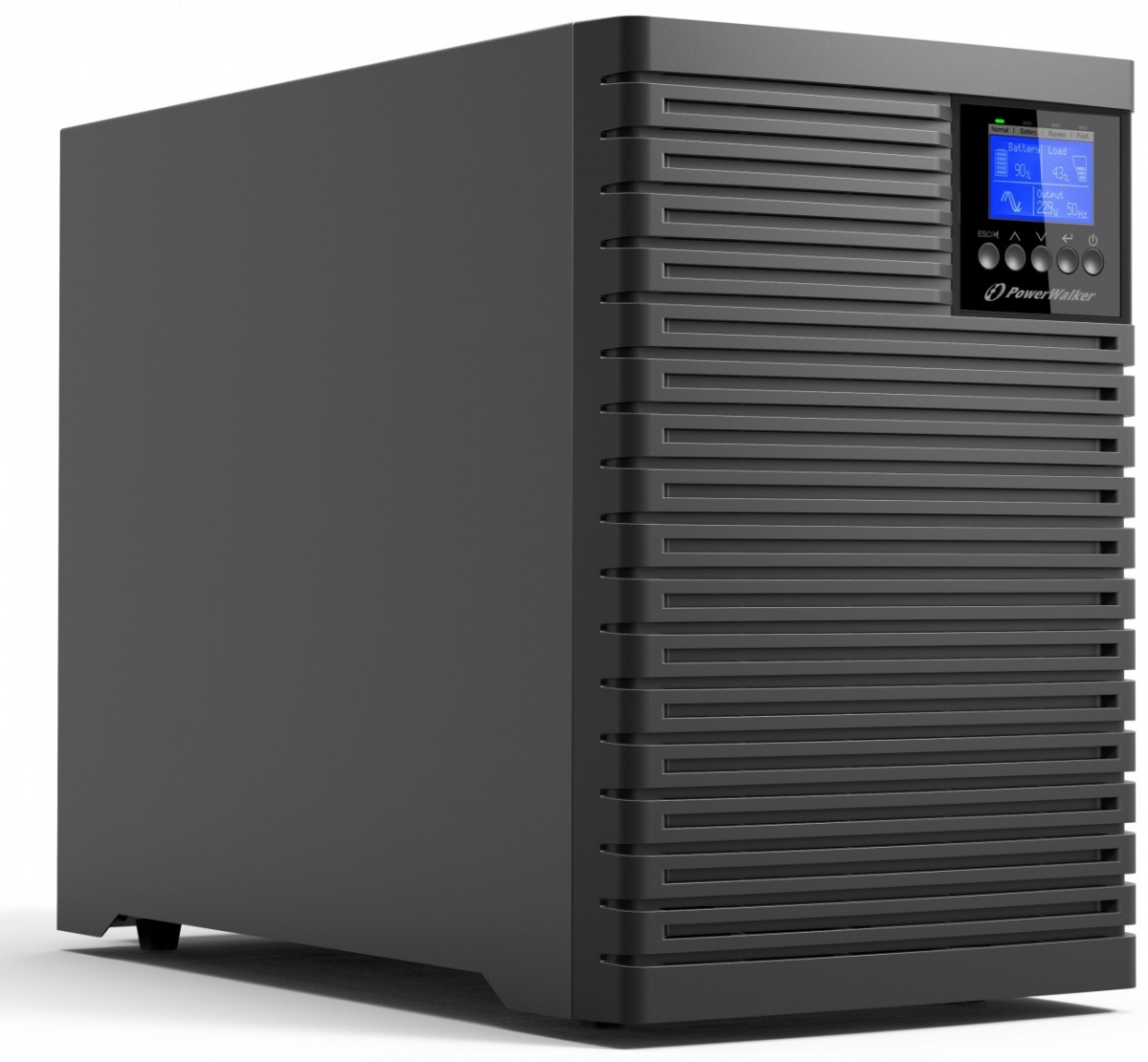 Zasilacz awaryjny UPS POWERWALKER ON-LINE 10000VA TGS PF1 TERMINAL OUT, USB, EPO, LCD, TOWER 