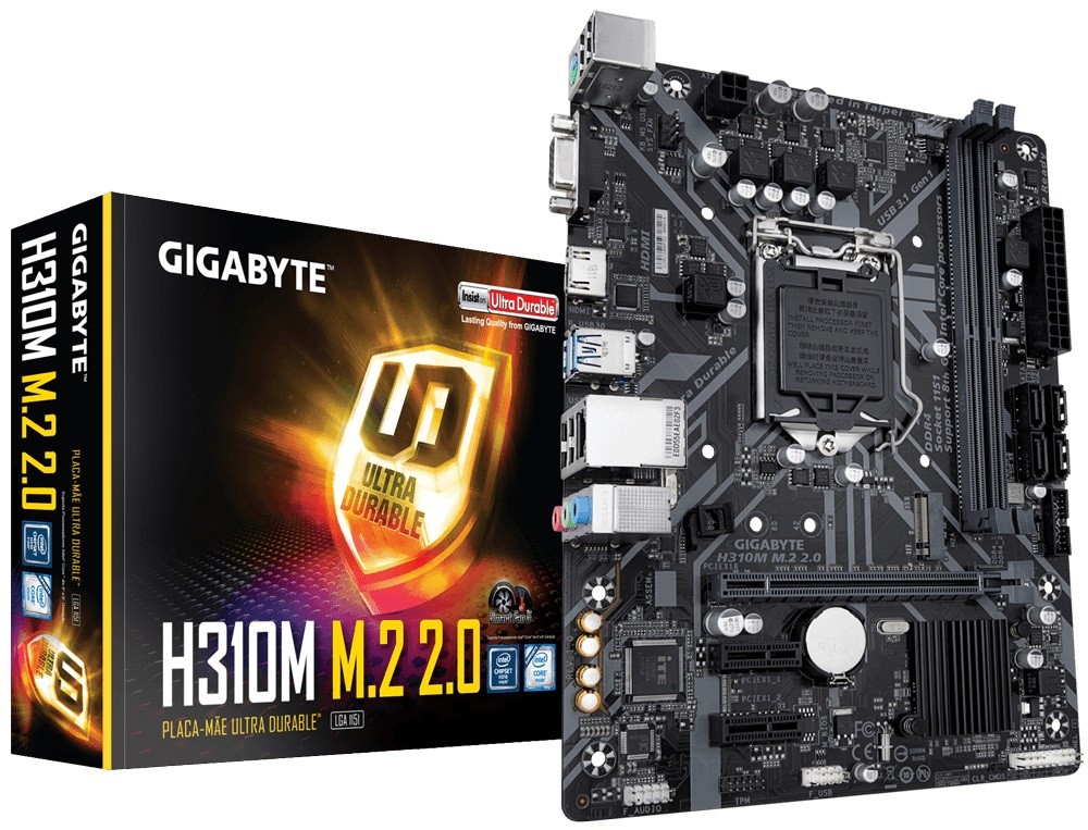 Płyta główna H310M M.2 2.0 s1151 2DD R4 HDMI/D-SUB mATX