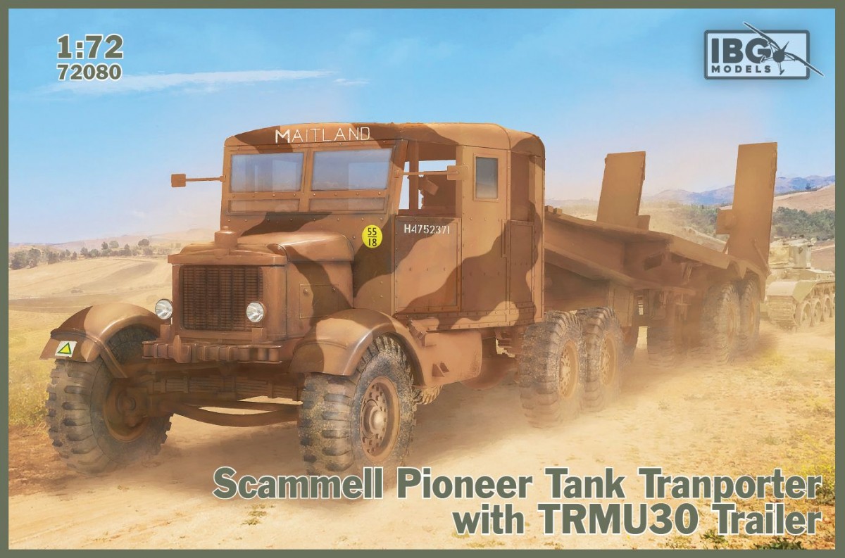 Model plastkowy Scammell Pioneer Tank Transporter TRMU30