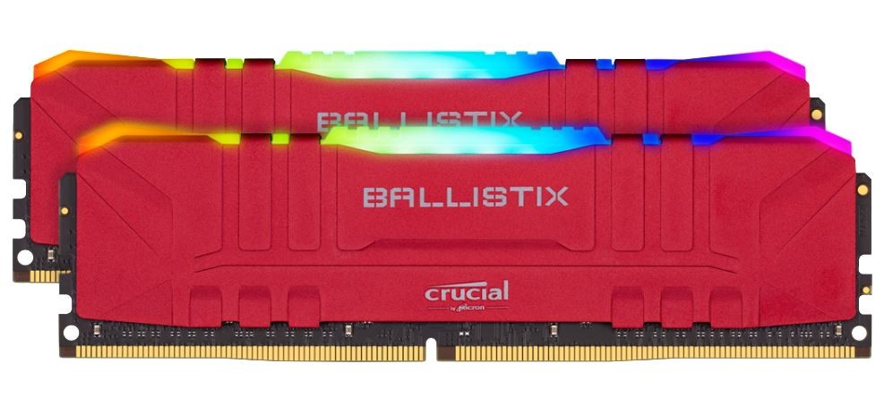 Pamięć DDR4 Ballistix RGB 16/3600 (2* 8GB) CL16 Czerwona 