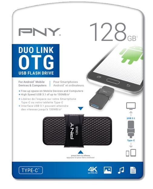 Pendrive 128GB USB3.1 Duo-Link OTG P-FD128OTGSLTC-GE 