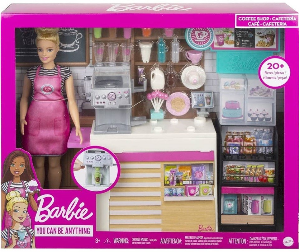 Barbie Kawiarenka Zestaw + Lalka