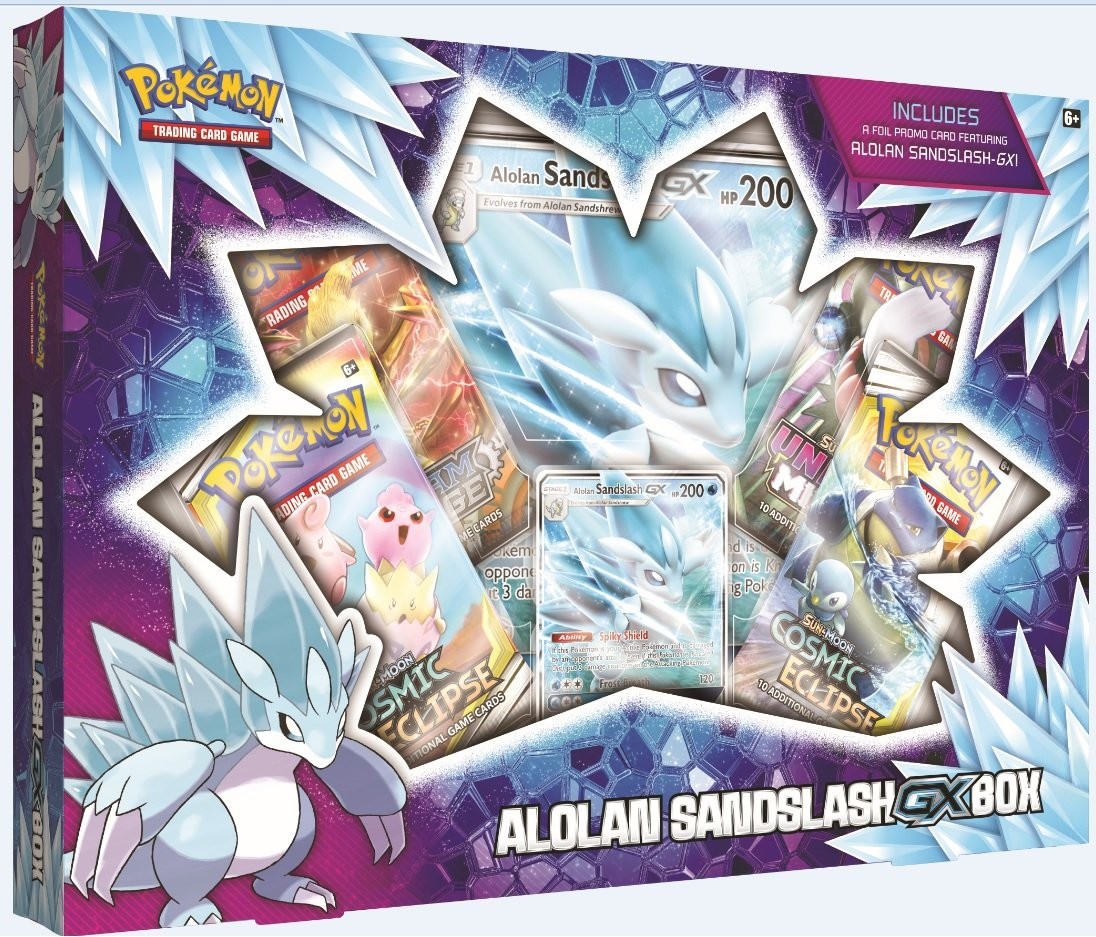 Karty Sword & Shield Alolan Sandlash GX-B