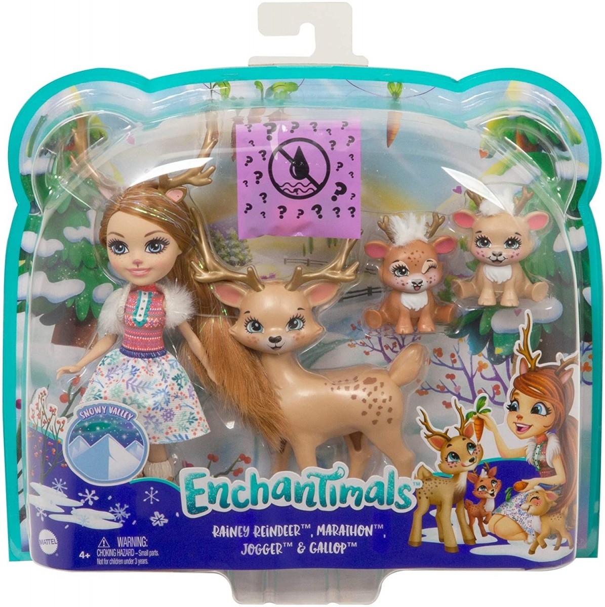 Enchantimals Rodzina Rainey Reindeer + reniferki