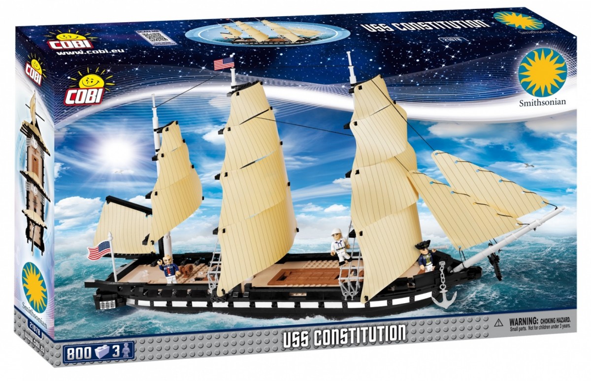 Klocki Smithsonian 800 elementów Statek USS Constitution