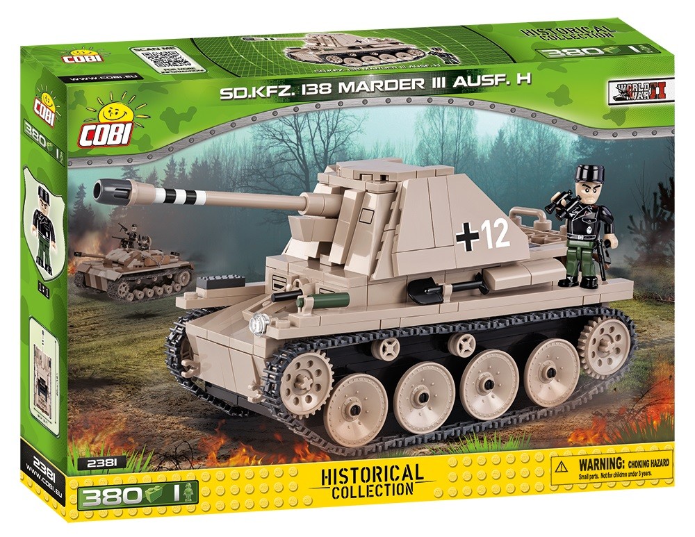 Klocki Small Army 380 elementów SD.KF Z. 138 Marder III Ausf.H