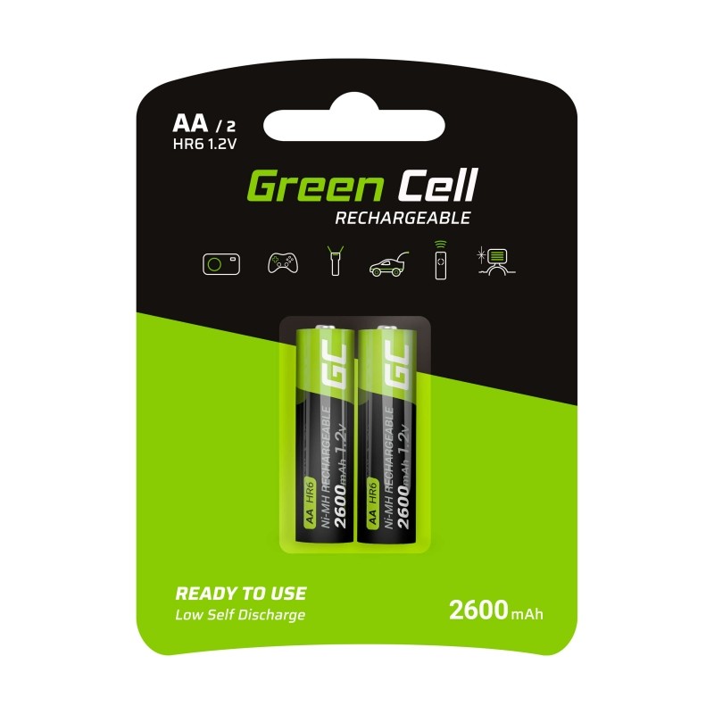 Akumulatorki Paluszki 2x AA HR6 2600mAh 