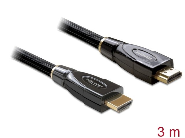 Kabel HDMI-HDMI Premium czarny