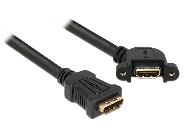 Kabel HDMI F/F V1 .4 0.25M Kątowy