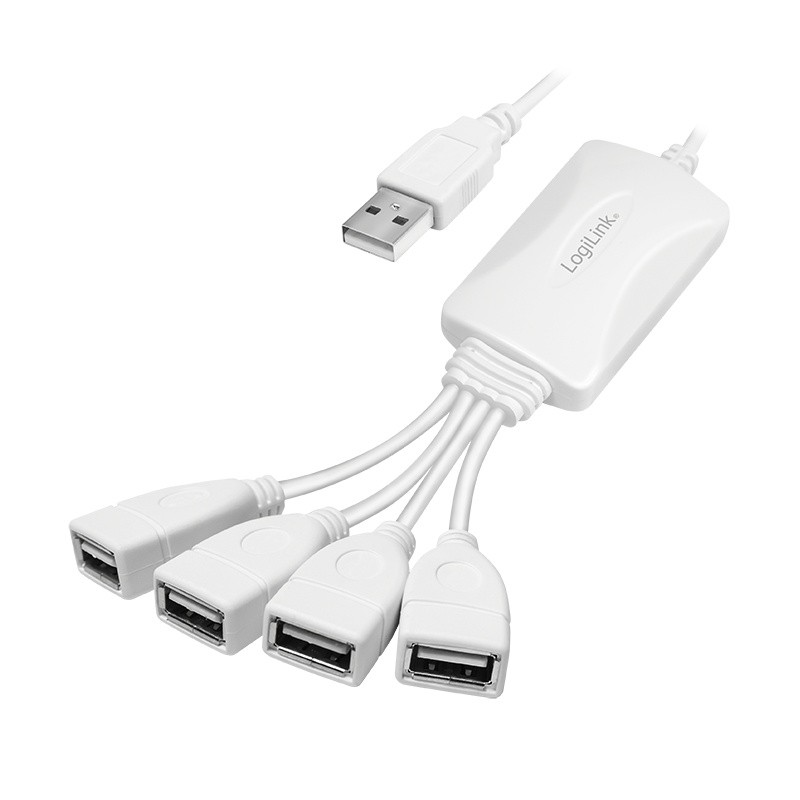 Hub 4xUSB 2.0 Biały 