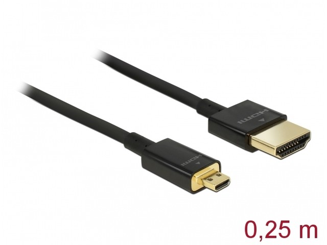 Kabel HDMI(M)-HD MI MICRO(M) 0.25M 