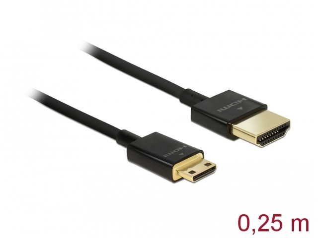 Kabel HDMI(M)-HD MI MINI(M) 0.25M 4 