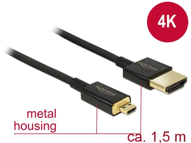 Kabel HDMI(M)-HD MI MICRO(M) 1.5M 4 