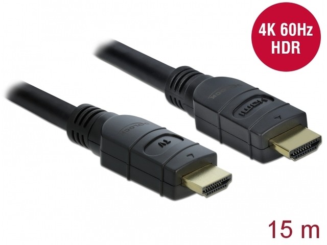 Kabel HDMI M/M V2.0 15M aktywny czarny