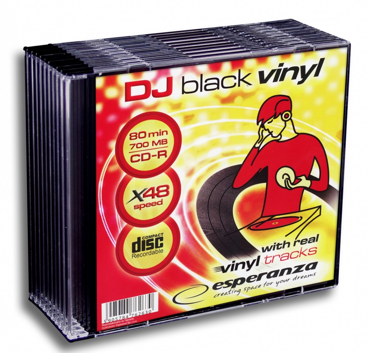 CD-R 700 MB VINYL SLIM 10