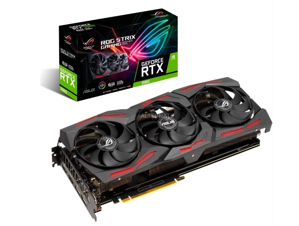 Karta graficzna RTX 2060 ROG STRIX O6G EVO GAMING GDDR6 192bit 2HDMI/2DP 