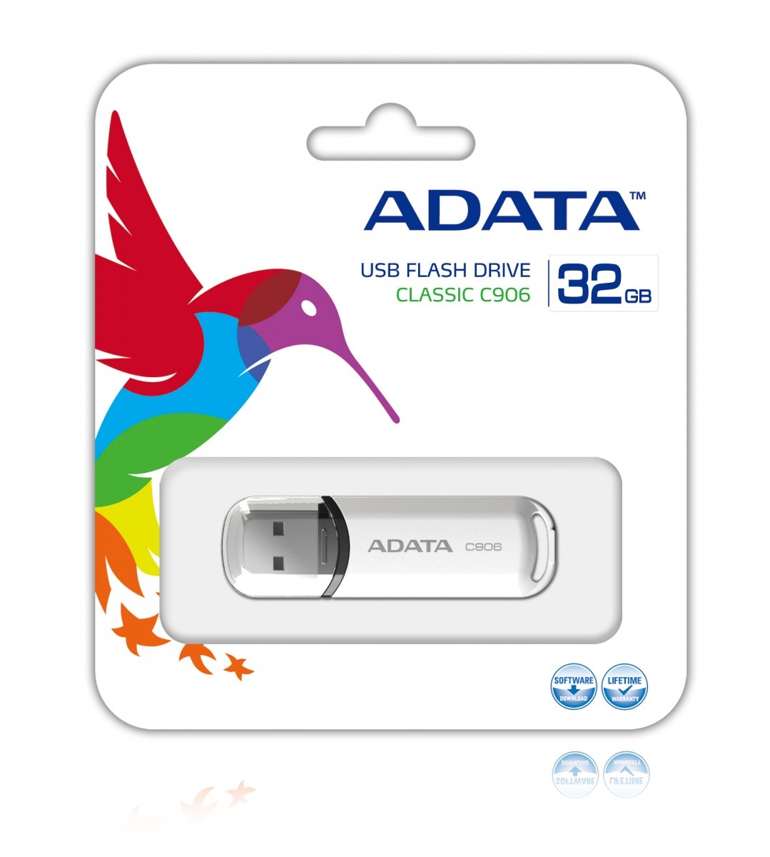 Pendrive  DashDrive Classic C906 32GB USB2.0 białe