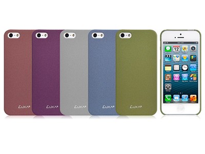 LUXA2 etui Sandstone iPhone 5 purpurowe 