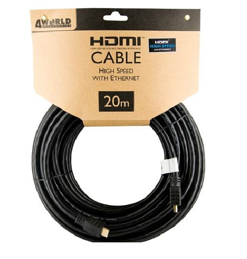 4W Kabel HDMI High Speed z Ethernetem  (v1.4), 20m