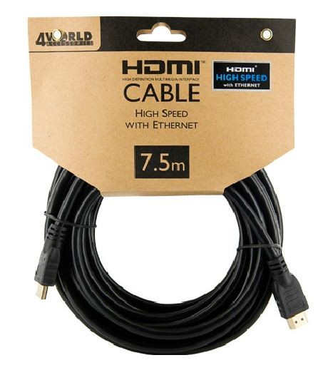 Kabel HDMI High Speed z Ethernetem  (v1.4), 7.5m