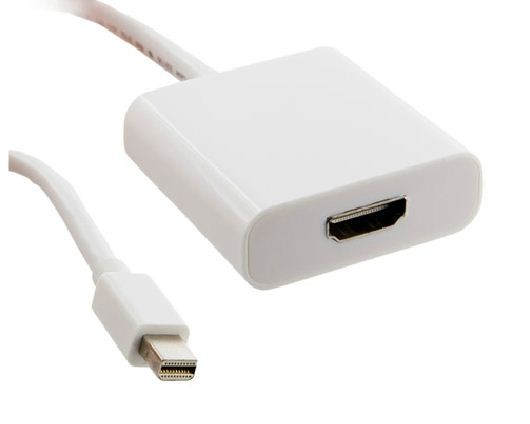 Adapter mini DisplayPort [M] > HDMI [F], biały