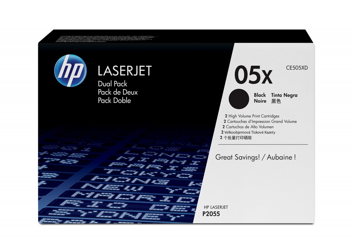 Toner LJ P2055 05X Czarny Dwupak 6.5k CE505XD 