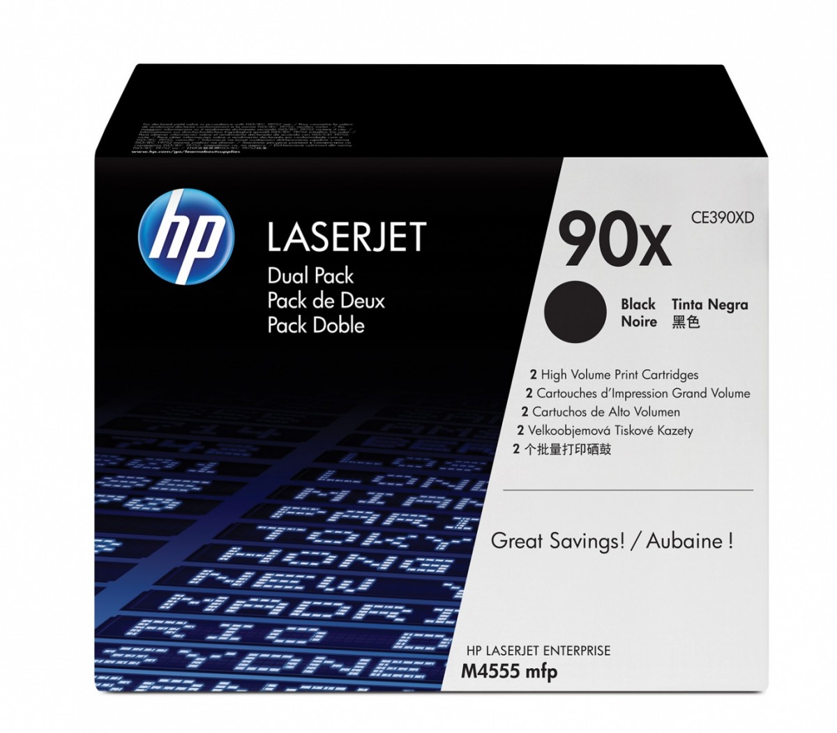 Toner 90X Black 24k CE390XD Dual Pack