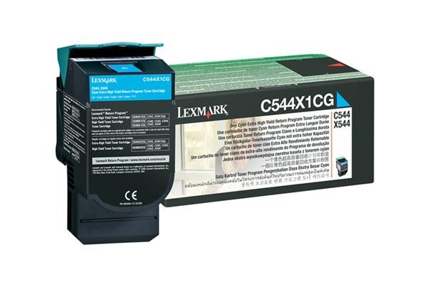 Toner Optra C54x/X54x Cyan 4k C544X1CG