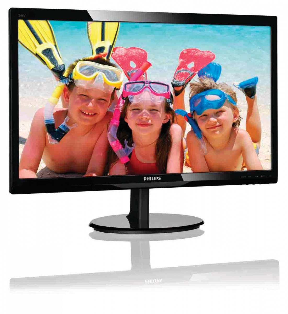 Monitor 24 246V5LHAB LED HDMI Głośniki Czarny 