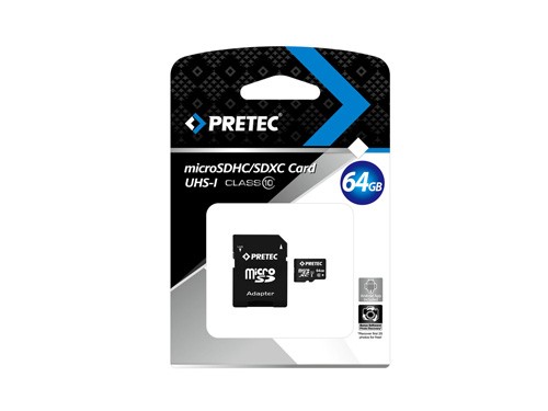 MicroSDXC 64 GB CLASS 10 UHS-I + SD adapter