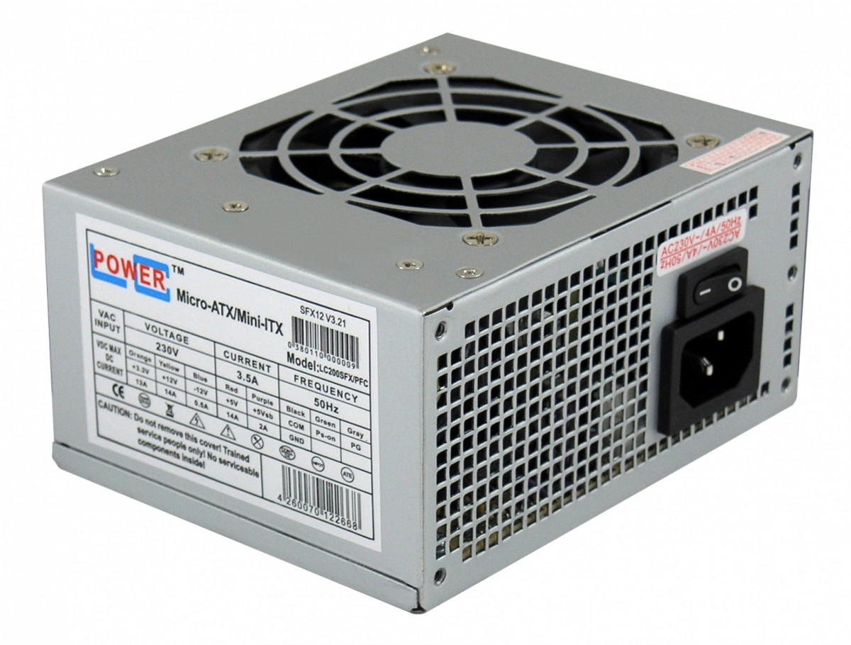 ZASILACZ 200W LC200SFX V3.21 SFX 3x SATA 80mm FAN PFC