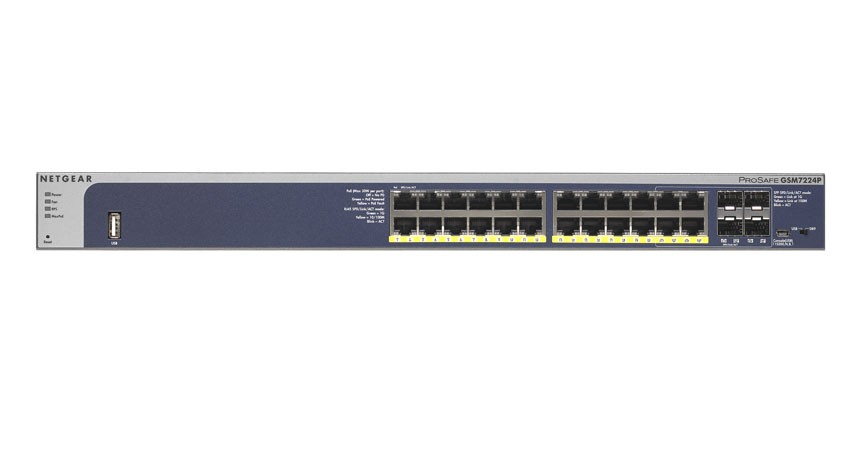 Switch M4100 Managed 24xGE 4xSFP (24xPoE+) - GSM7224P